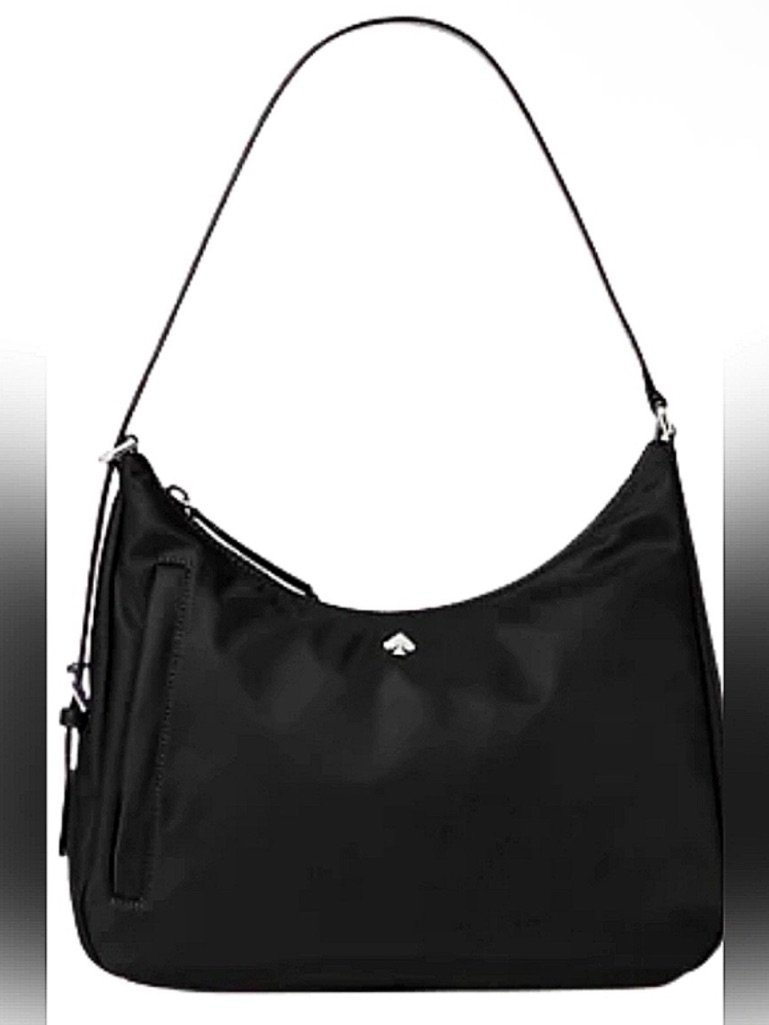 Kate Spade Like New Jae Medium Black Nylon Shoulder Bag
